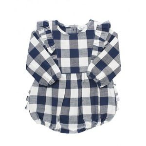 New without tags- rufflebutts bubble romper with matching headband